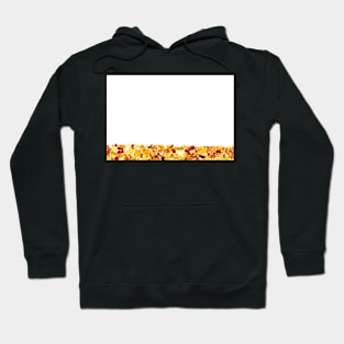 Amber abstract background made of small pieces lying at the bottom Hoodie